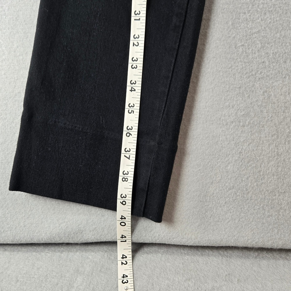 Johnny Was Sasson Straight Leg Jeans Black White Contrast Stitch High Rise 26 - Picture 6 of 13